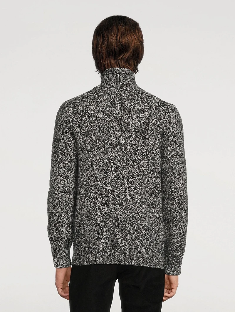 Cashmere And Silk High-Neck Sweater
