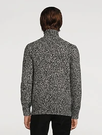 Cashmere And Silk High-Neck Sweater