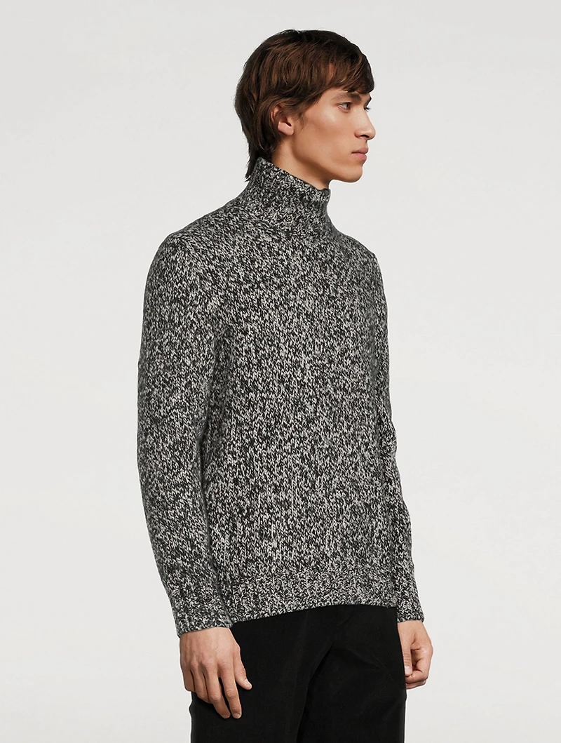 Cashmere And Silk High-Neck Sweater