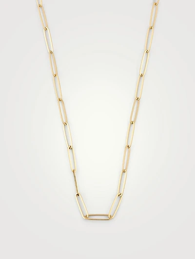 Penelope Paper Clip 10K Gold Chain Necklace