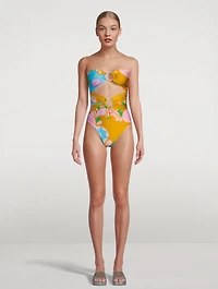 Teddy Double-Ring One-Piece Swimsuit