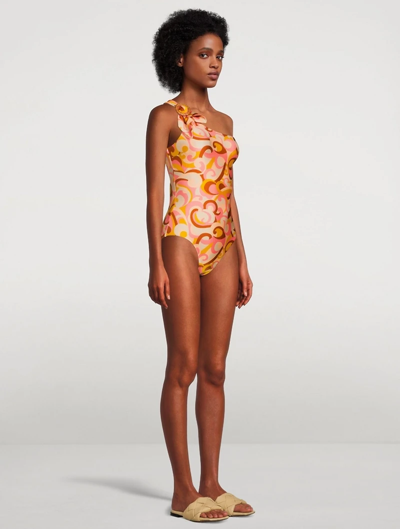 Mae Buckle Shoulder One-Piece Swimsuit