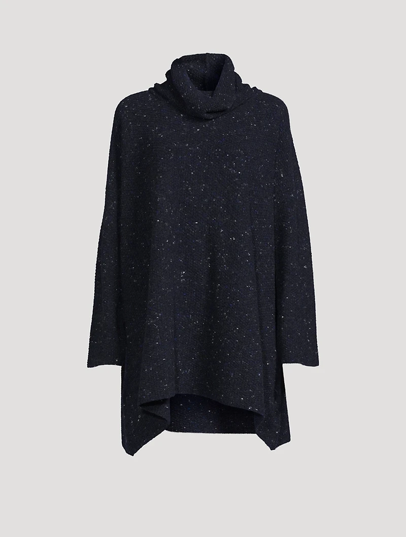 Monks Tweed Turtleneck Long Sweater