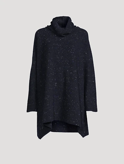 Monks Tweed Turtleneck Long Sweater