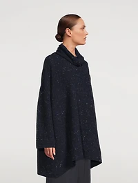 Monks Tweed Turtleneck Long Sweater