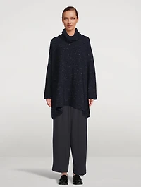 Monks Tweed Turtleneck Long Sweater