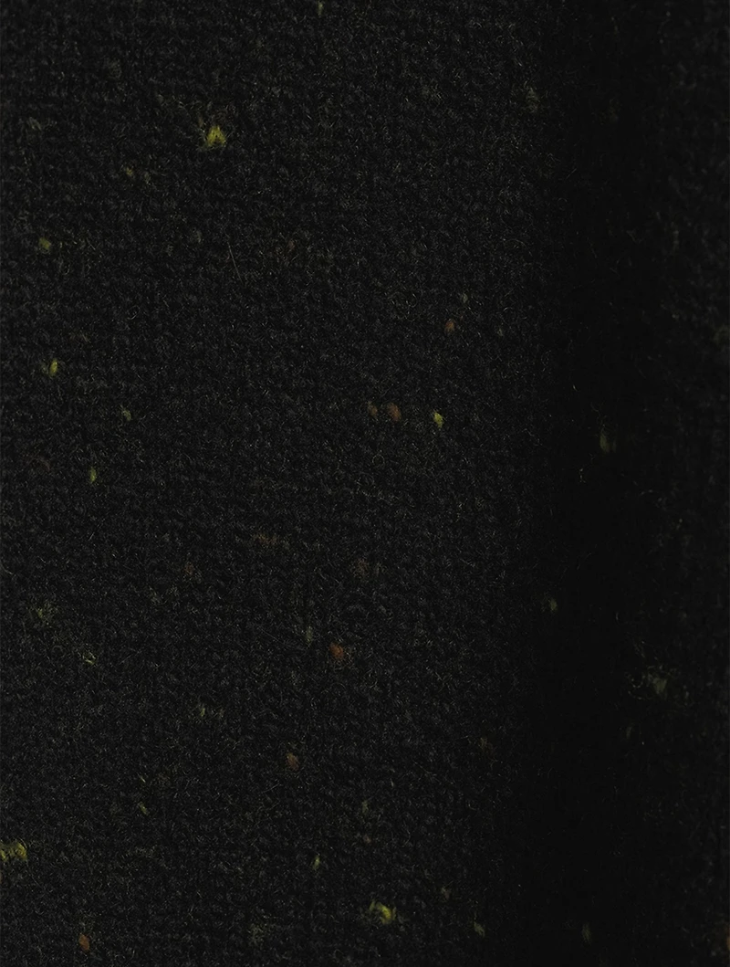 Oversized Tweed Knit Midi Dress