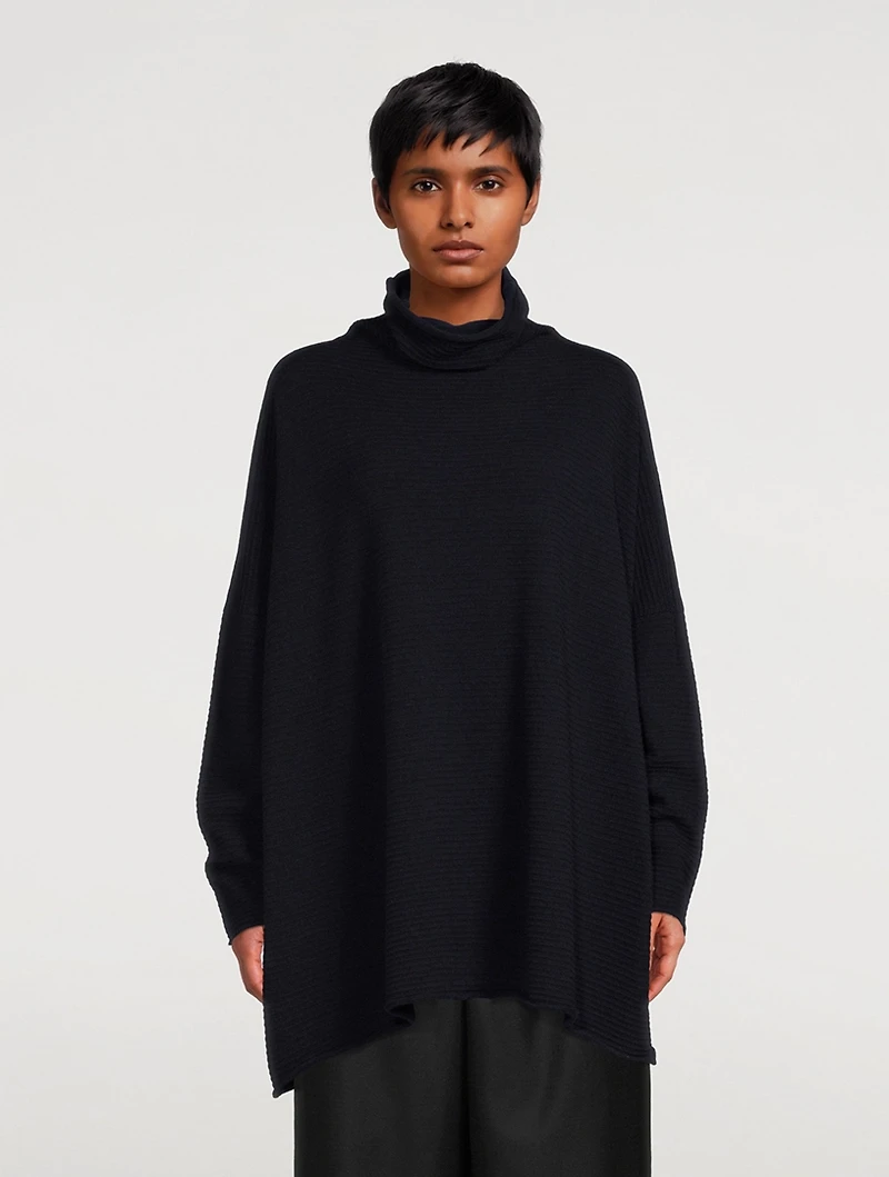 Cashmere Funnelneck Sweater