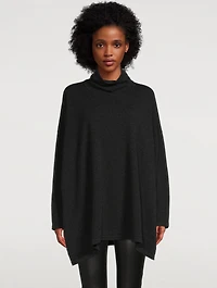 Scrunch-Neck Cashmere Sweater