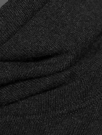 Scrunch-Neck Cashmere Sweater