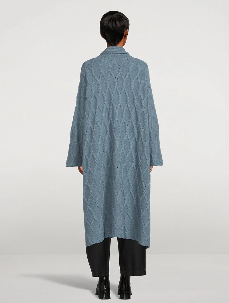 Cable-Knit Cashmere Cardigan
