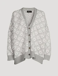 Jacquard Cashmere Cardigan