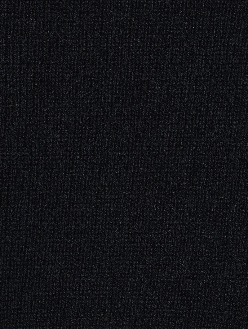 Scrunch-Neck Cashmere Long Sweater