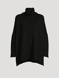 Scrunch-Neck Cashmere Sweater