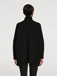 Scrunch-Neck Cashmere Sweater