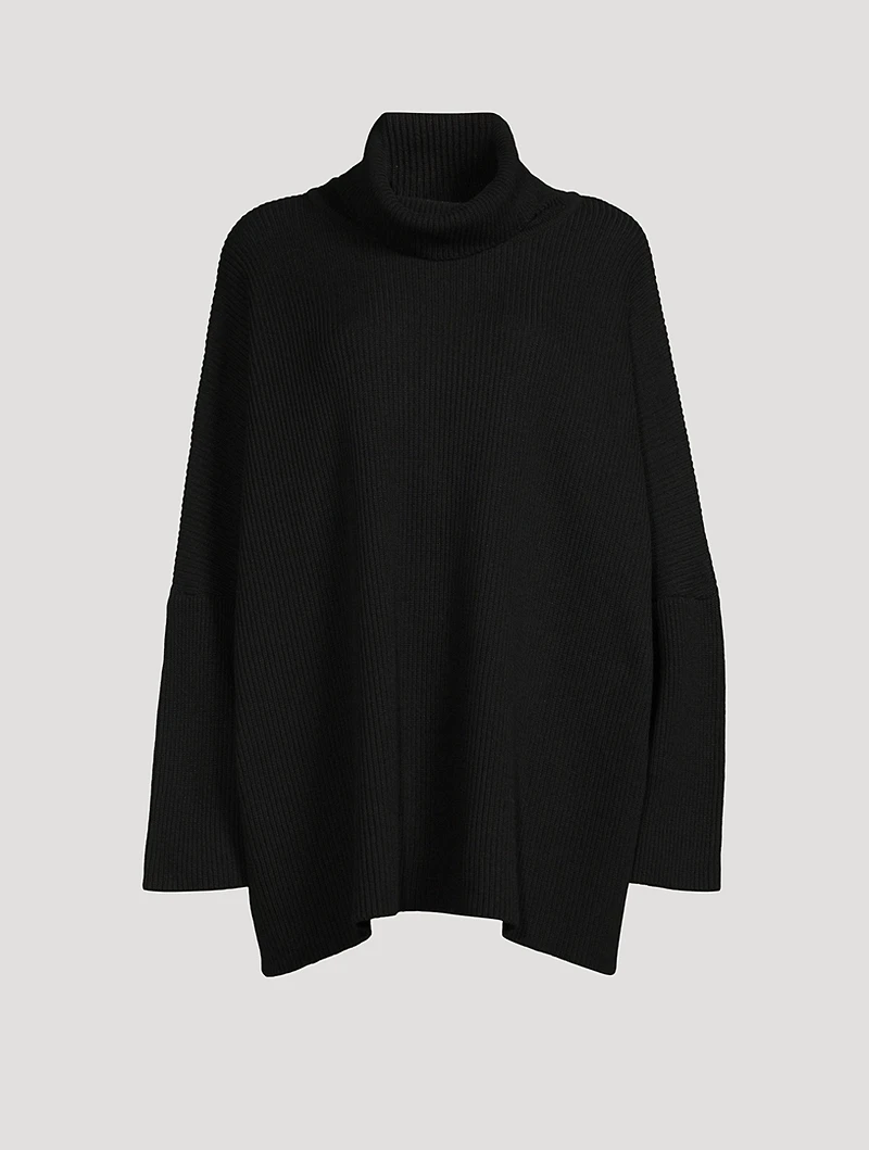 Scrunch-Neck Silk And Cashmere Sweater