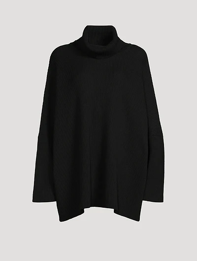 Scrunch-Neck Silk And Cashmere Sweater