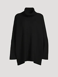 Scrunch-Neck Silk And Cashmere Sweater