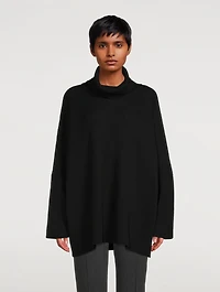 Scrunch-Neck Silk And Cashmere Sweater