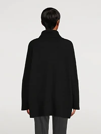 Scrunch-Neck Silk And Cashmere Sweater
