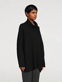 Scrunch-Neck Silk And Cashmere Sweater
