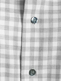Cotton Shirt Jacket Gingham Print