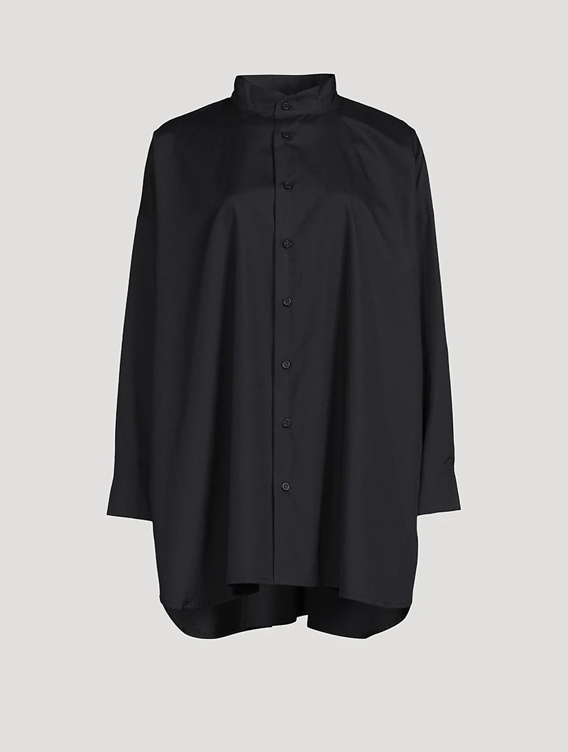 Cotton Poplin A-Line Shirt