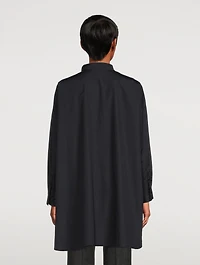 Cotton Poplin A-Line Shirt