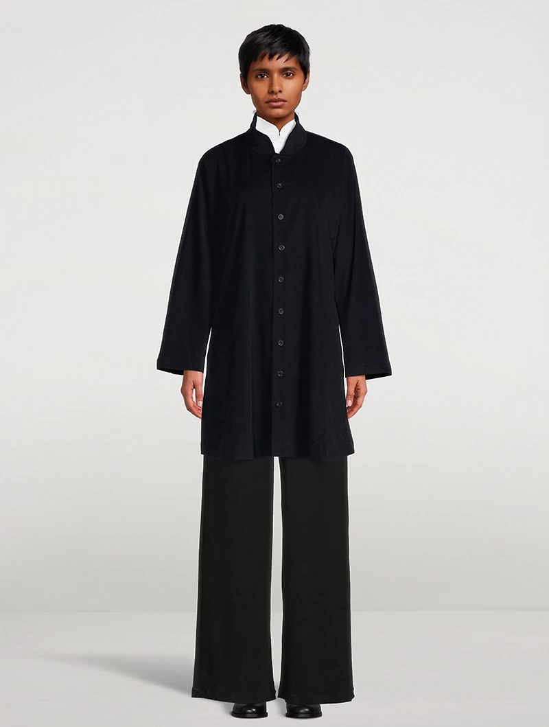 Corduroy Long Jacket