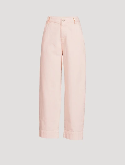Gia Organic Cotton Straight-Leg Pants