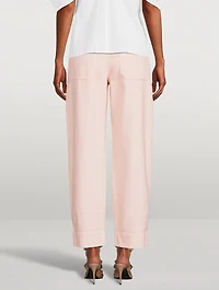 Gia Organic Cotton Straight-Leg Pants