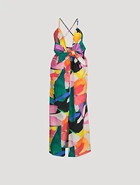 Lolita Organic Cotton Midi Dress Delotia Print