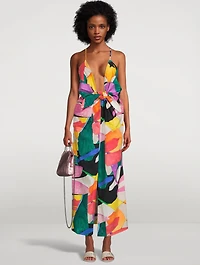 Lolita Organic Cotton Midi Dress Delotia Print