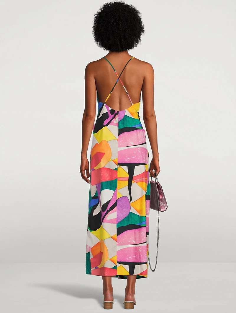 Lolita Organic Cotton Midi Dress Delotia Print