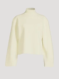 Delara Cashmere Bell-Sleeve Top