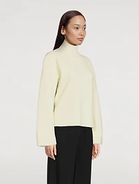 Delara Cashmere Bell-Sleeve Top