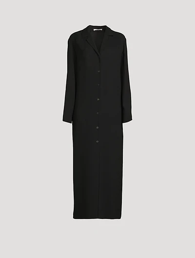 Marjo Silk Cady Shirt Dress
