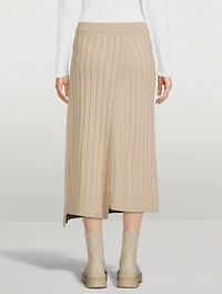 Dejan Cashmere Midi Skirt
