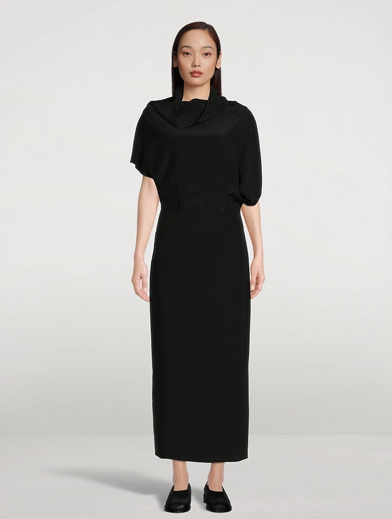 Elefina Silk Crepe Dress