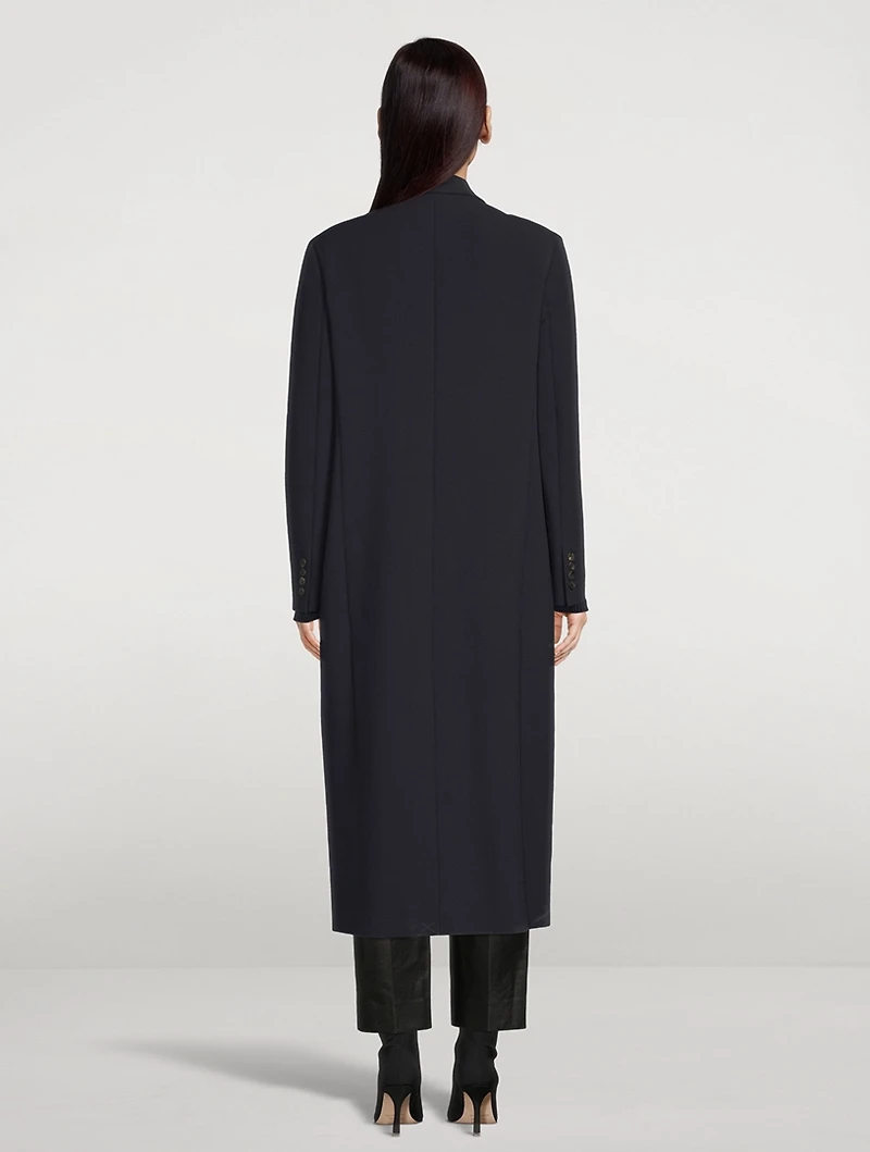 Dustova Single-Breasted Coat