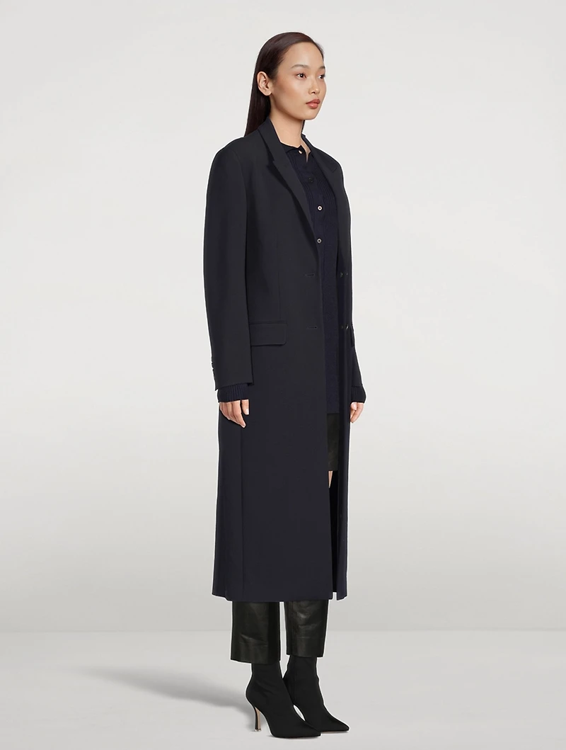Dustova Single-Breasted Coat