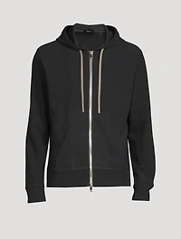 Zip-Front Terry Hoodie