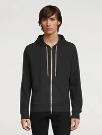 Zip-Front Terry Hoodie