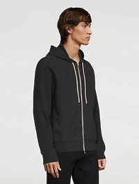 Zip-Front Terry Hoodie
