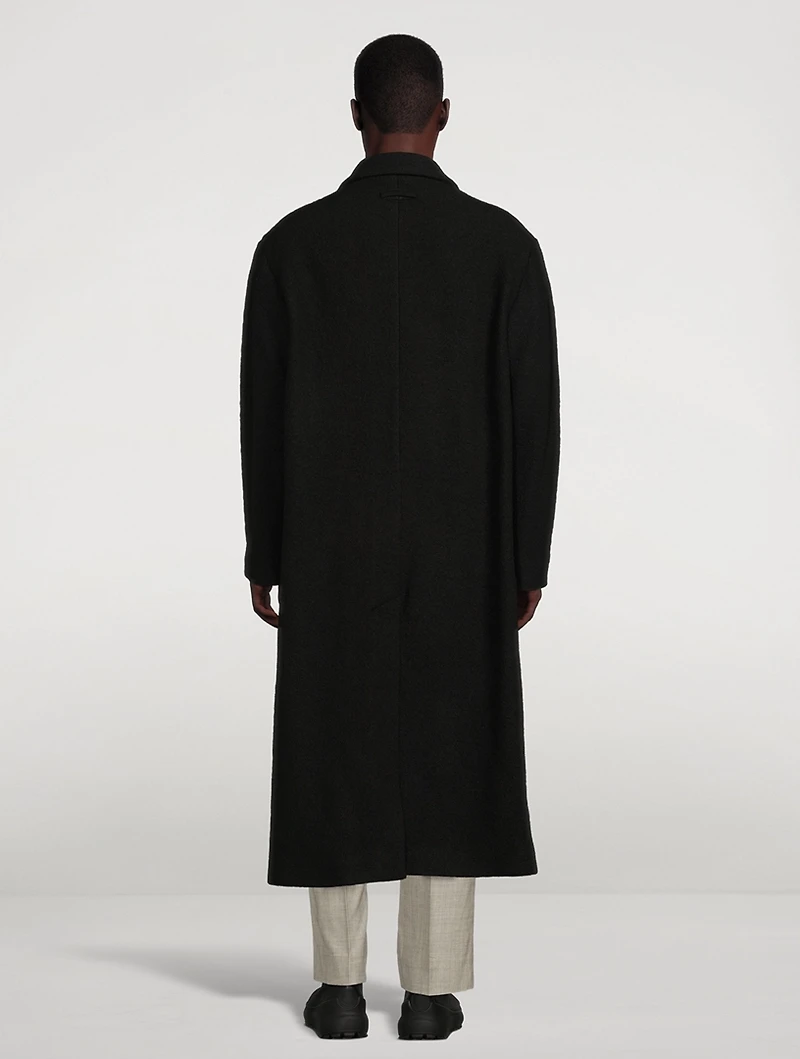 Boucle Wool Overcoat