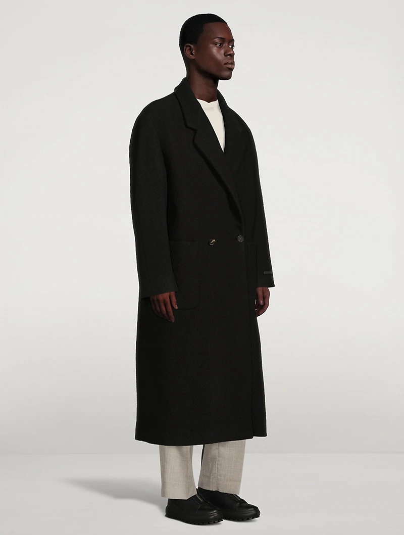Boucle Wool Overcoat