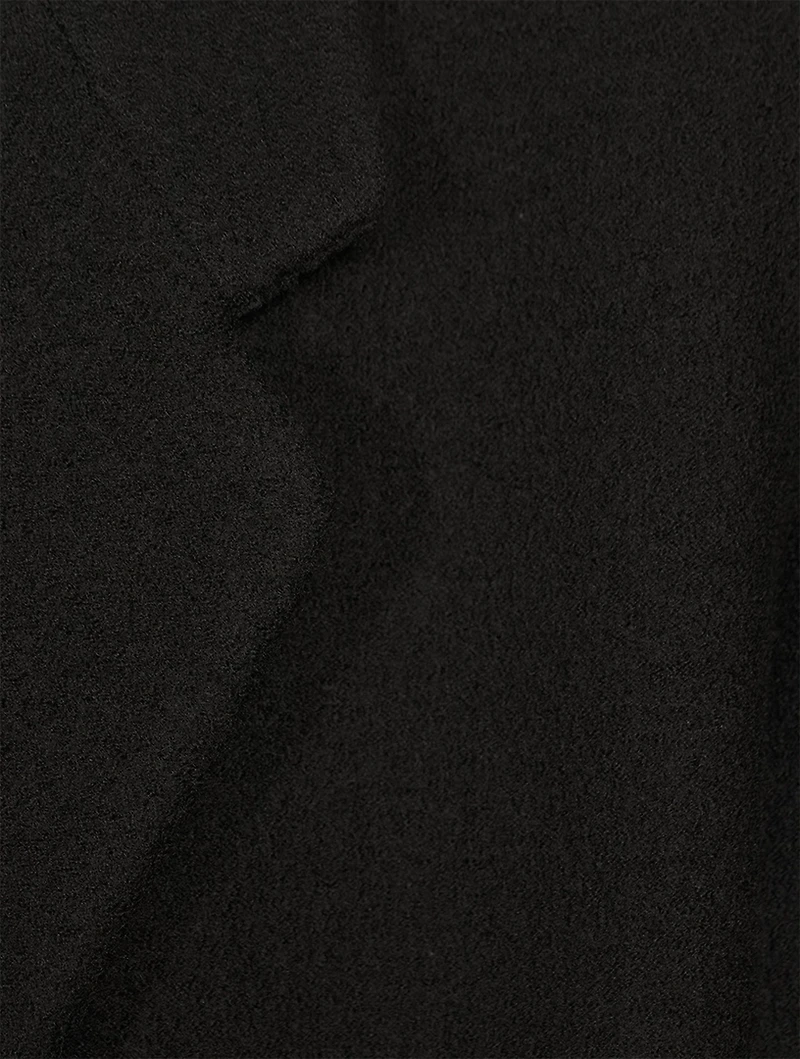 Boucle Wool Overcoat