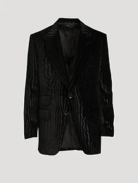 Atticus Velvet Embossed Moiré Jacket