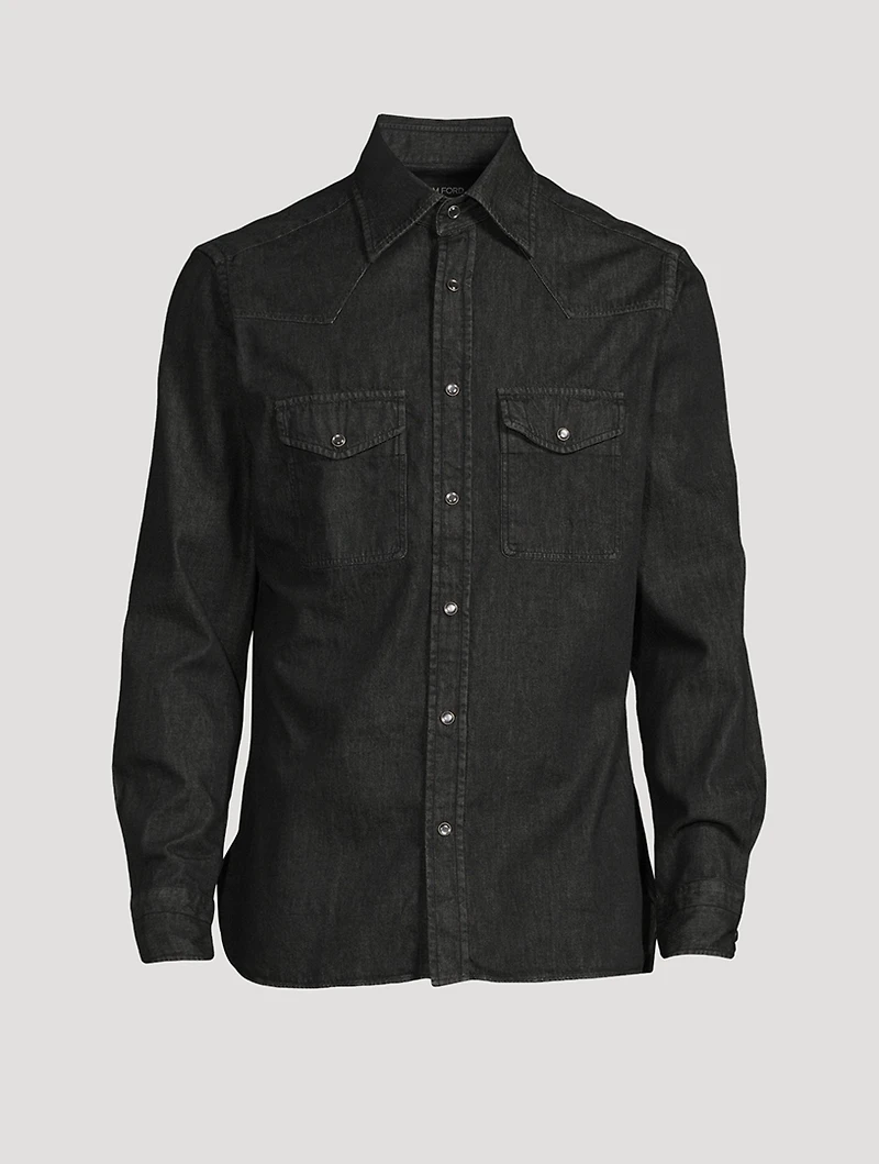 Denim Slim-Fit Shirt