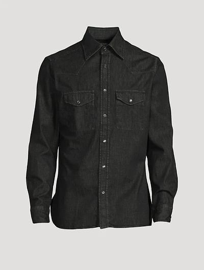 Denim Slim-Fit Shirt
